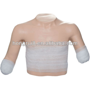 Modèle de bandage clinique ISO en position supérieure, soin des plaies, modèle de vinaigrette